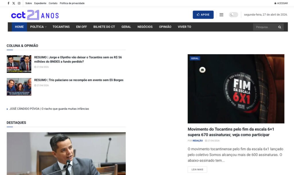 Portal CT Cleber Toledo - Notícias de Palmas