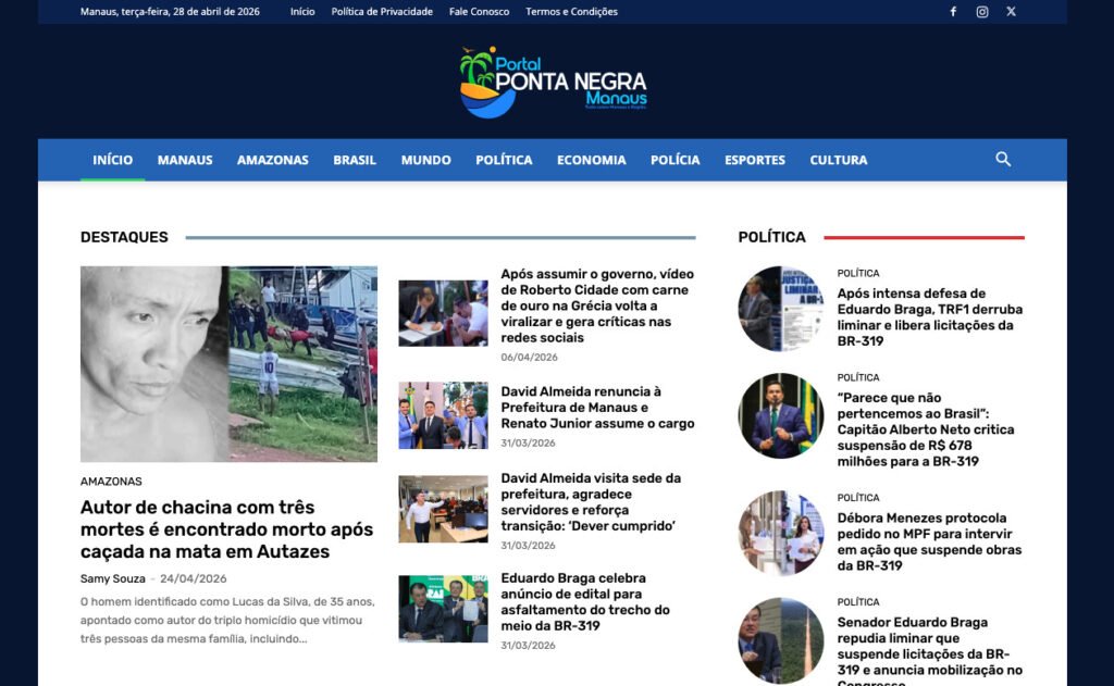 Portal Ponta Negra Manaus - Notícias de Manaus