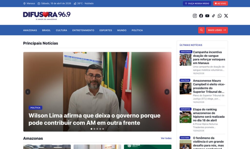 Rádio Difusora do Amazonas – Notícias de Manaus